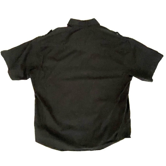 PaperDenim & Cloth Classic Black Short Sleeve Button Up Collared Shirt, 2X - Picture 5 of 10